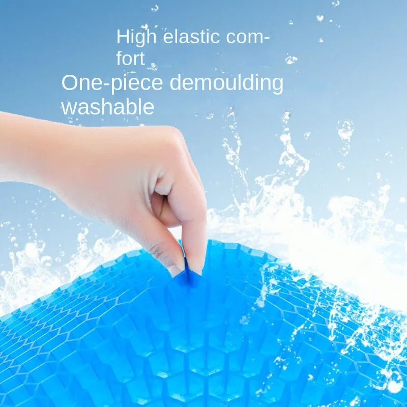 Gel Seat Cushion Double Thick Egg Gel Summer Cushion for Pressure Relief Breathable Chair Pad Car Seat Office Chair Soft Cushion
