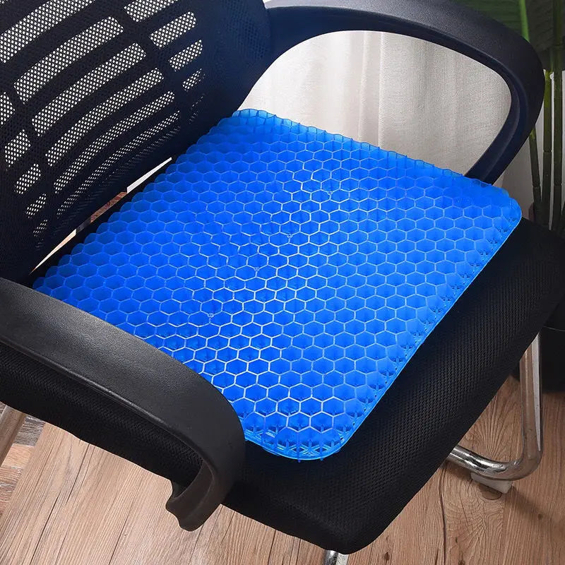 Gel Seat Cushion Double Thick Egg Gel Summer Cushion for Pressure Relief Breathable Chair Pad Car Seat Office Chair Soft Cushion