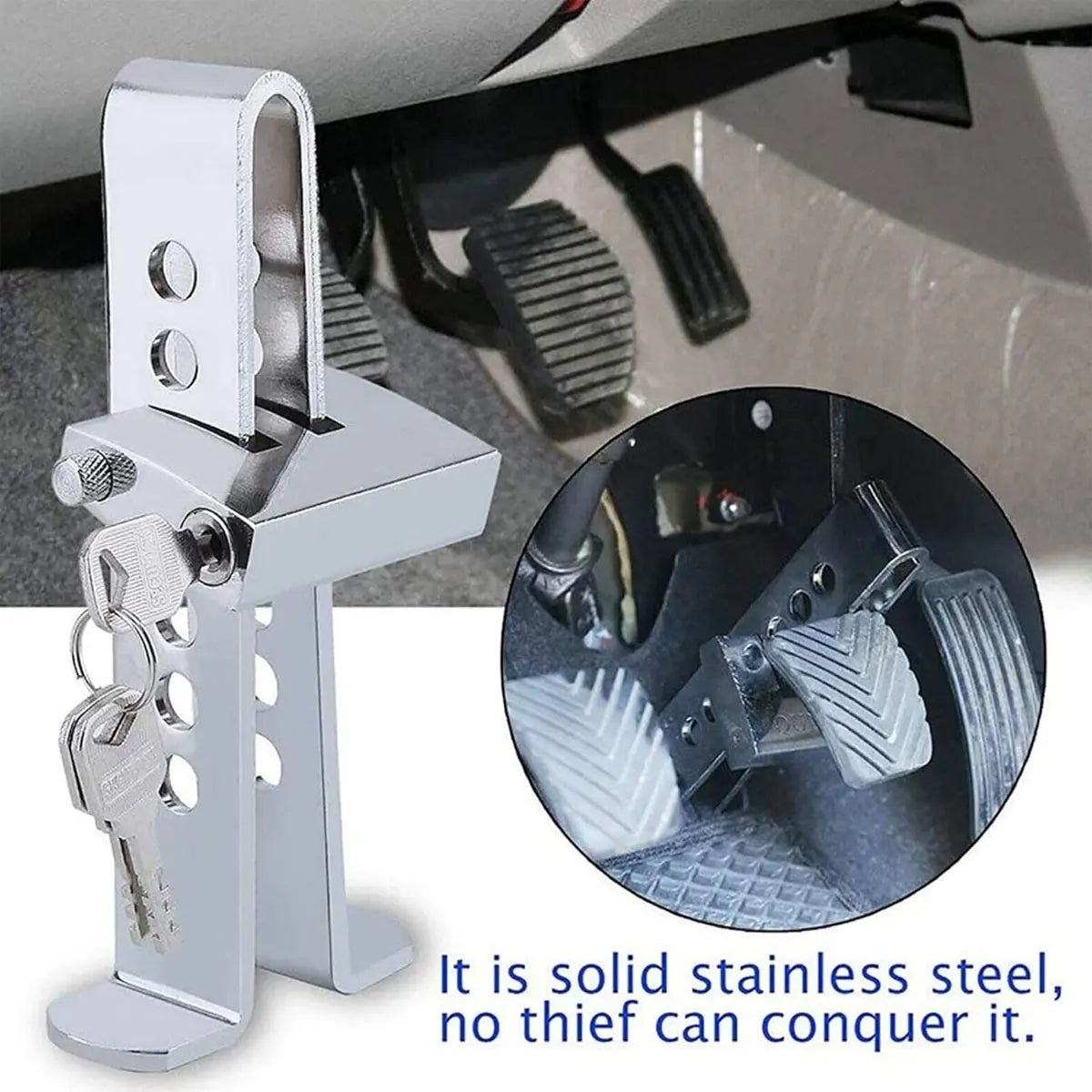 1PC Universal Car Brake Clutch Pedal Lock Anti-Theft Strong Security For Cars Truck Throttle Accelerator Pedal Lock