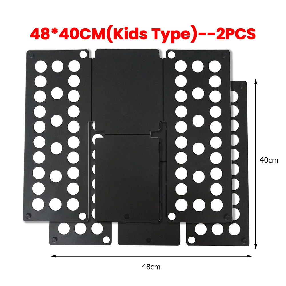 Plastic Clothes Folding Board Easy and Fast Kids Laundry Folder Shirt Folding Board Home Storage Tool for Kid Children Adults