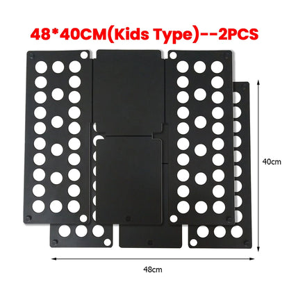 Plastic Clothes Folding Board Easy and Fast Kids Laundry Folder Shirt Folding Board Home Storage Tool for Kid Children Adults