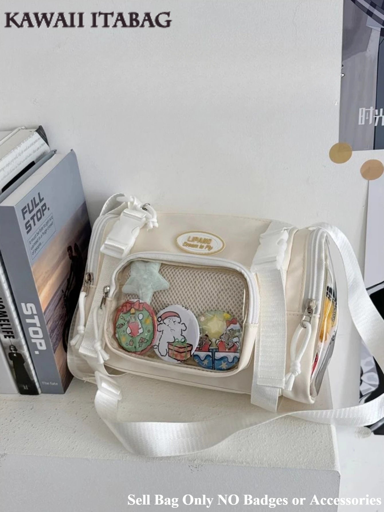 New Fashion 2025 Itabag Women Multipocket Clear Transparent Bag Summer Crossbody Bags Bucket Bag College Student Shoulder Bag