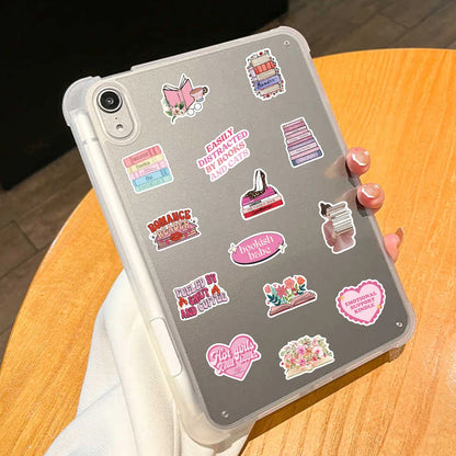 50PCS Smutty Dark Romance Bookish Spice Reader Girl Cartoon Booktok Sticker Aesthetic Car Kindle Ipad Phone Laptop Diary Sticker