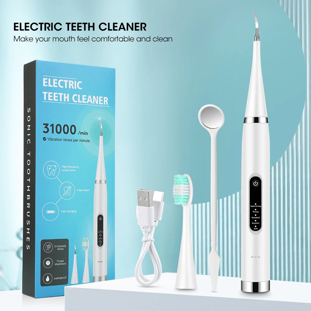 Electric Dental Scaler Calculus Remover Teeth Plaque Cleaner Teeth Whitening Dental Stone Removal 1pc Toothbrush head Oral Care