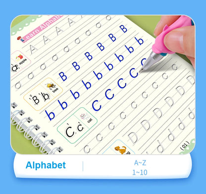 English Groove Magic Practice Copybook Children's Book Learning Numbers Letters Alphabet Calligraphy Writing Exercise Books Gift