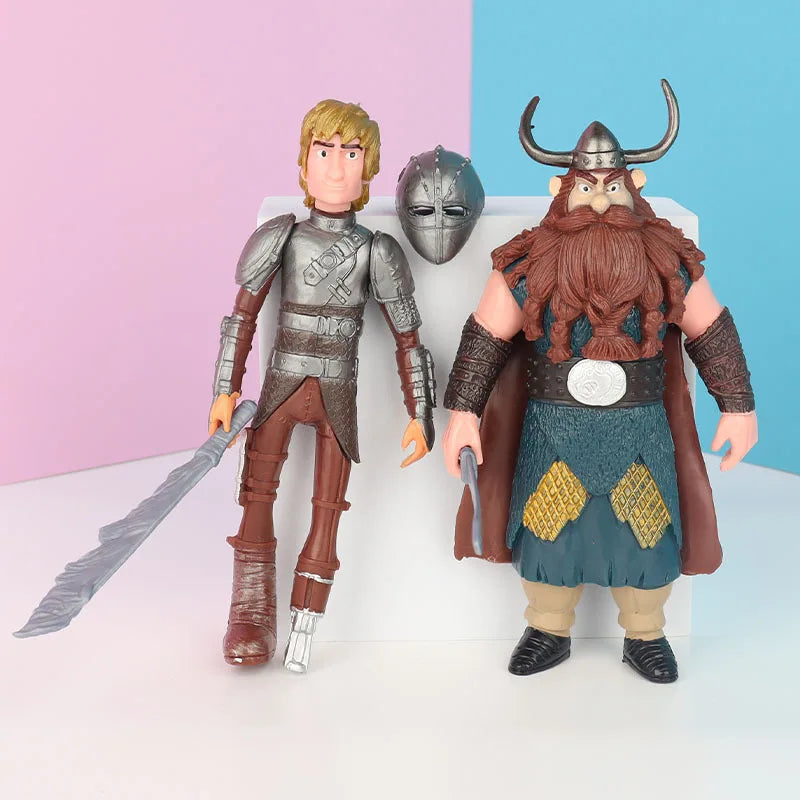 8pcs/set How To Train Your Dragon The Hidden World Toothless Night Fury Mini Anime Figure PVC Action Figures Model Dolls Toys