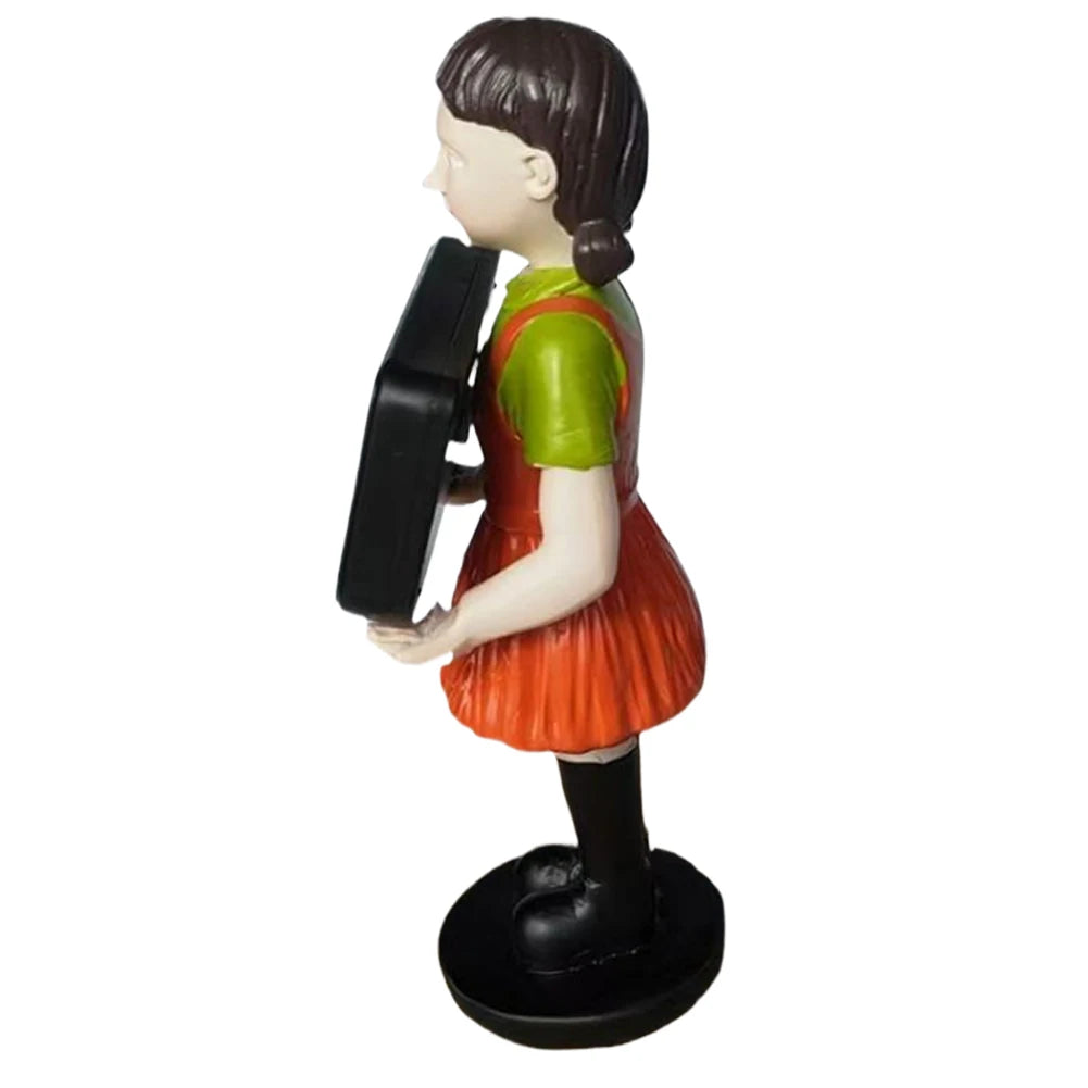 Korean Movie Resin Doll Game Accessories Digital Clock Desktop Decoration Bedroom Electronic Alarm Clock for TV Drama Fans