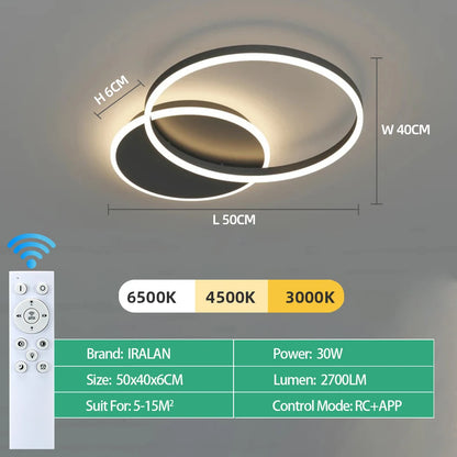 Modern LED Ceiling Chandelier Lighting For Home Living Study Room Bedroom Dimmable Ceiling lamp Indoor Lighting decoration Lamps