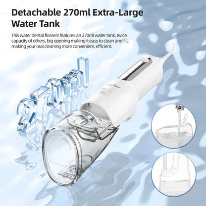 SEJOY Home Dental Oral lrrigator Water Flosser Thread Teeth Pick Mouth 5 Modes Washing Machine USB Rechargeable 270ml Tank