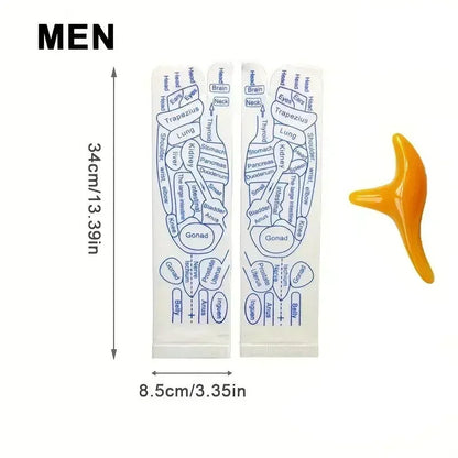 1 Set Socks Acupressure Foot Care Massage Relieve Tired Feet Massager Reflexology Socks Foot Acupoint Massage Tool Physiotherapy