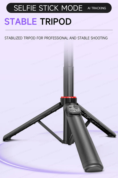 C22 AI Face Tracking Handheld Gimbal Stabiliser 360° Rotation Shoot Selfie Stick Tripod for Mobile Phone, 1/4'' Screw for Camera