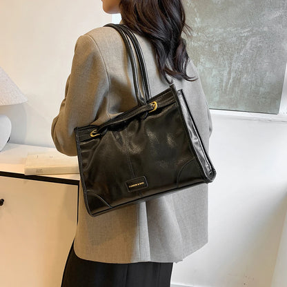 Luxury Handbag Designer Tote Bag for Women PU Leather Shoulder Bag Trendy Red Tote Bags Clutch Handbag for Work Commuter Bag