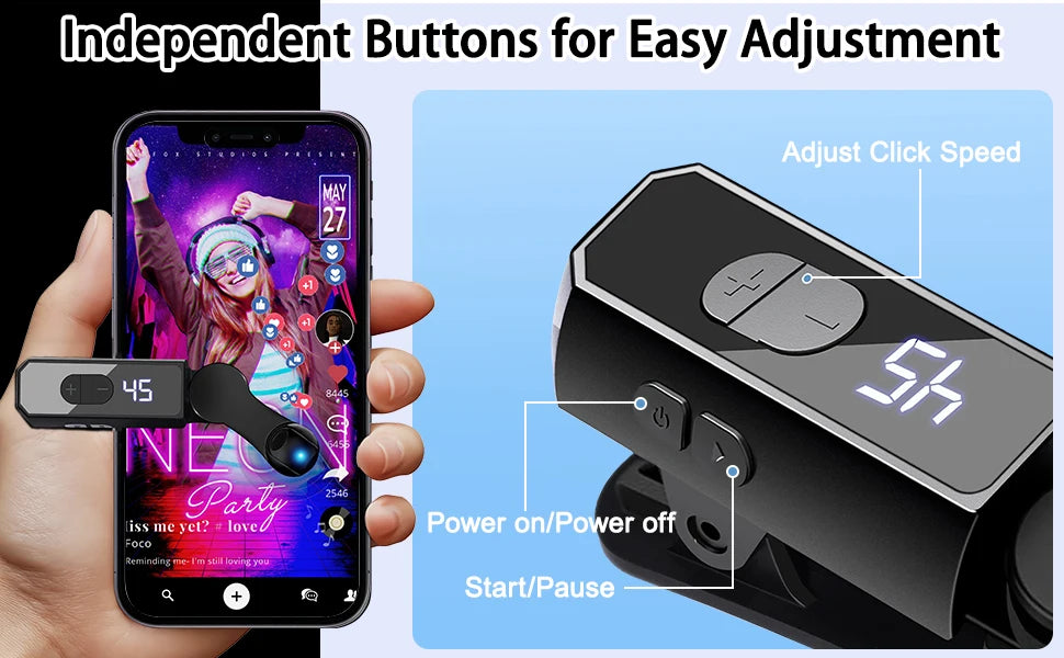 Auto Clicker For Smart Phone Phone Screen Device Speed Clicker Smart Automatic Screen Clicker For Games  Shopping