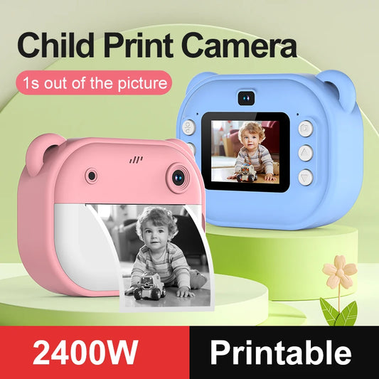 Children Digital Camera Instant Print Toys Thermal Print Camera Instant Photo Printing Camera With Video Function Kids Gifts