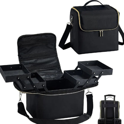 Makeup Case Portable Travel Cosmetics Make Up Storage Organizer Box Oxford clothJewelry Nail Beauty Vanity Suitcase for Women
