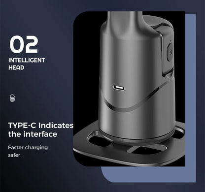 Automatic facial tracking phone holder with remote control and gesture control, 360 ° rotating phone camera holder
