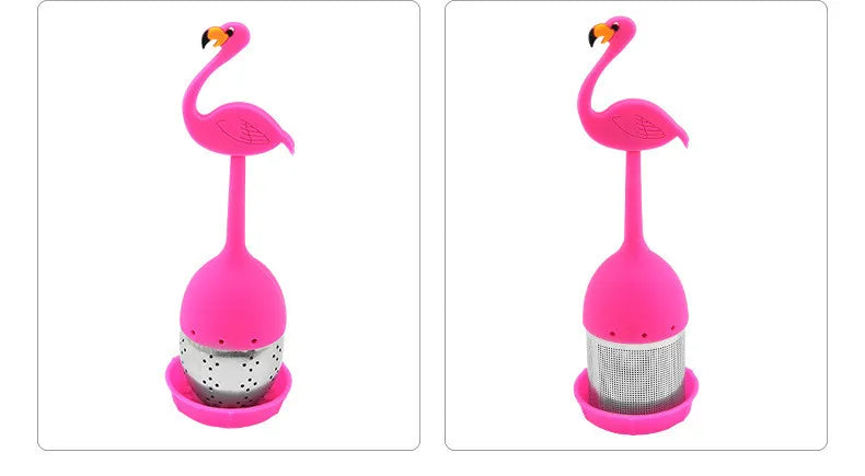 Silicone Handle Tea Infuser Stainless Steel Tea Ball Filter Teapot Cha Coffee Strainer Creative Lemon Orange Shape Spice Sieve