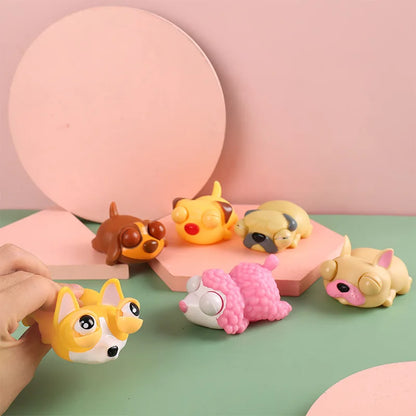 Creative Funny Eyeball Burst Squeeze  Eye Toy   Love sleeping dogs Pinch Toys Adult Kids Stress Relief Fidget Toy  Doll Toy