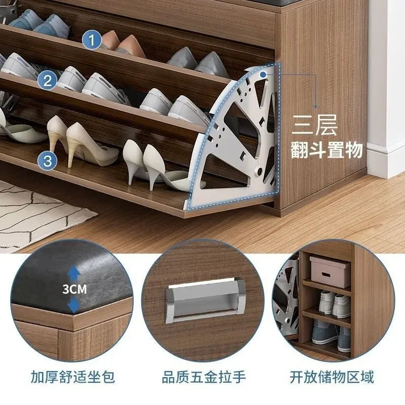 Modern Shoe Cabinets Storage Entrance Stool Entrance Hall Shoe Cabinets Bench White Living Room Home Furniture