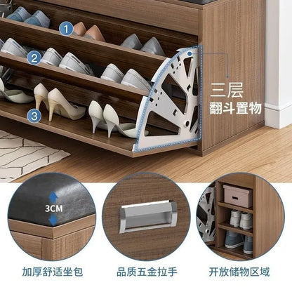 Modern Shoe Cabinets Storage Entrance Stool Entrance Hall Shoe Cabinets Bench White Living Room Home Furniture