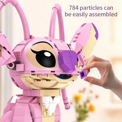 Disney Stitch Building Blocks Set - 784 Pieces Angel Compatible Building Bricks Toy Gift