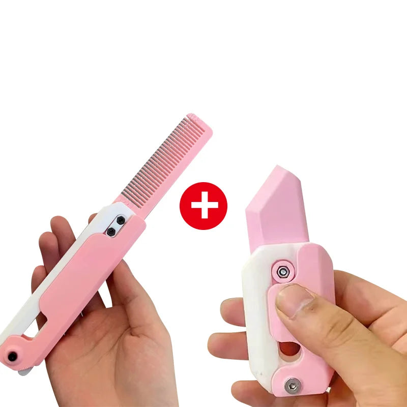 Gravity Folding Claw Knife Radish Knife 3d Printing Gravity Knife Small Radish Knife Push Card Decompression Fidget  Mini Toy