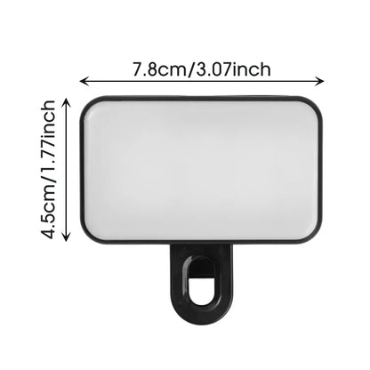 Mini Selfie Fill Light Rechargeable Adjustable Brightness Clip on 3 Mode Led Light for Mobile Phone PC Laptop Clip Filllight