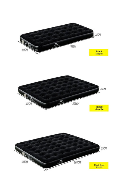 MOUNTAINHIKER 2025 Interior Air Mattress Glamping Mats PVC Inflatable Sleeping Mattress 1/3 Person Camping Bed Mat Built-in Pump