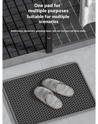 Large Cat Litter Mat Waterproof Double Layer Non Slip Litter Box Tray Pad Washable Durable Pet Toilet Training Mat