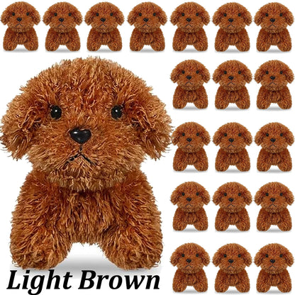 12-24PCS Teddy Dog Plush Toys Stuffed Puppy Dogs Soft Poodle Doll Animal Pet Toy for Adopt a Puppy Party Favors Birthday Gfits