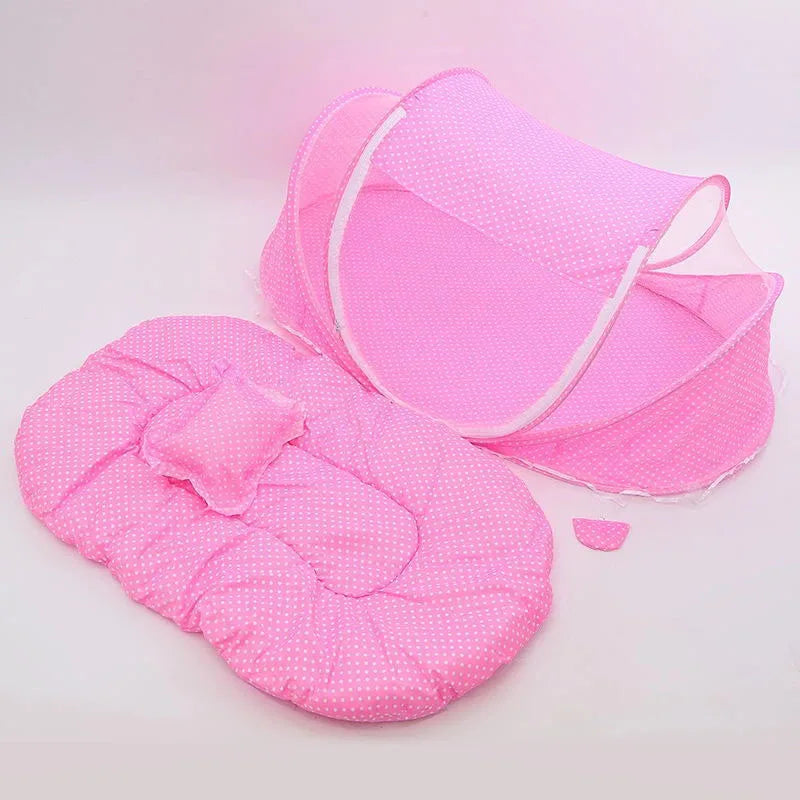 Baby Bed Mosquito Net Baby Bed Crib Folding Net Mosquito Net Mattress Pillow Suit Newborn Cradle Mesh Tent Net Baby Bedding