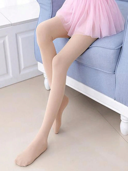 4pcs Summer Kids Pantyhose for Girls Fashion Solid Color Series Ballet Tights for Girls Soft Thin Breathable Leggings Stocking