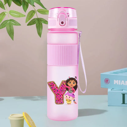 Gabby Dollhouses Cute Water Bottles 550ml Girls Kawaii Cup Kids School Outdoor Sport Flasks Women Office Home Plastics Mug Gift