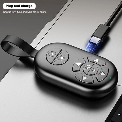 8 Buttons Wireless Phone Selfie Photo Shutter For Tiktok Video Page Turner Rechargeable Bluetooths-compatible Remote Controller