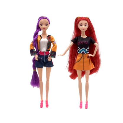 2025 NEW Kpop Demon Hunters Action Figure Vinyl Doll Toy Kawaii Huntrix Anime Figures Rumi Mira Zoey For Children Christmas Gift