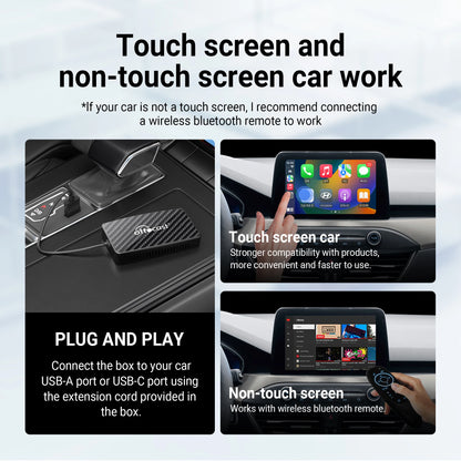 OTTOCAST Play2Video Pro Wireless CarPlay Wireless Android Auto Adapter for Youtube Netflix IPTV Car Accessories for Kia Toyota