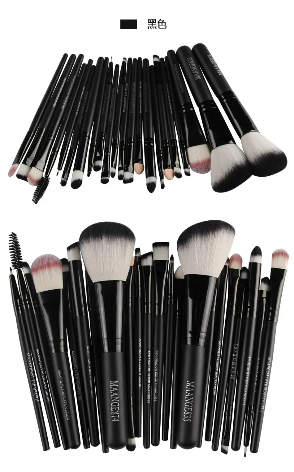 Professional Makeup Brush Set - 22 Piece Premium Cosmetic Brushes Kit for Eyeshadow & Eyeliner