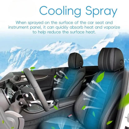 Summer Cooling Spray Car Seat Coolant Hot Days Interior Household Pool Courtyard Outdoor SportsPet Shoes Quick Cooling Agent