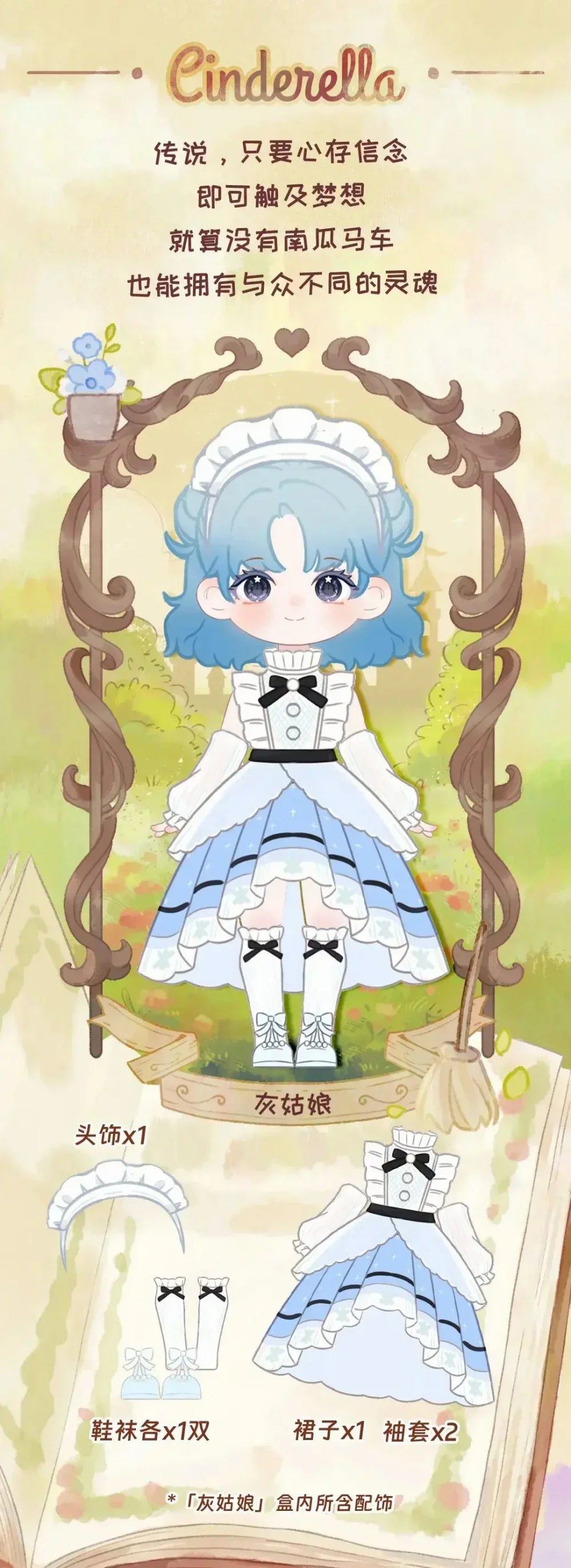 Liroro Fairy Tale House Series Ob11 1/12 BJD Action Anime Figures Toys figure Dolls Gift Toys