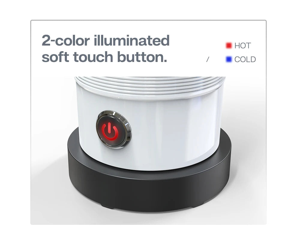 HiBREW Milchaufschäumer, Milchaufschäumer, Schokoladenmischer, Kalt-/Heißmilch, Latte Macchiato, Cappuccino, vollautomatisch, Milchwärmer, Cool Touch M1A