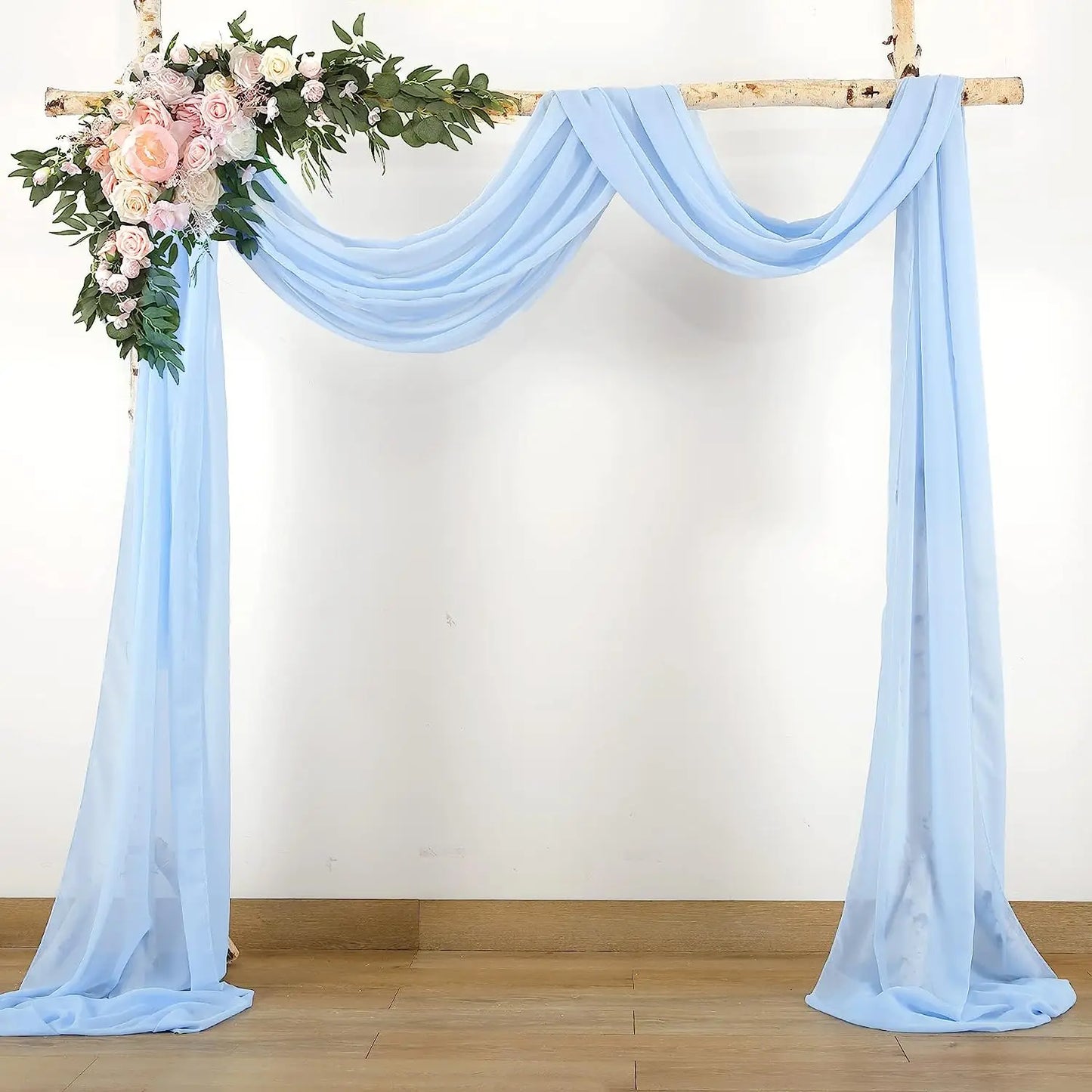 70X500cm Rust Chiffon Wedding Arch Draping Fabric Terracotta Solid Drapery Ceremony Reception Backdrop Curtain Party Swag Decor