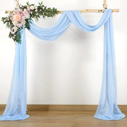 70X500cm Rust Chiffon Wedding Arch Draping Fabric Terracotta Solid Drapery Ceremony Reception Backdrop Curtain Party Swag Decor