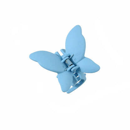 Matte Butterfly Hair Claw Solid Simple Ponytail Holders Barrettes Sweet Fairy Hair Clip Elegant Hairpin Claw Styling Accessories