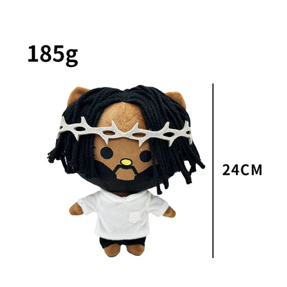 New Hello Kitty Ken Carson Rapper Trippie Taylors Plush Toy Doll with Clothes Stuffed Soft Plush Toys Fans Collect Gifts