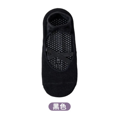 1pair Fashion Yoga Socks Anti Slip Women Professional Pilates Socks Cotton Dance Floor Trampoline Aerobics Fitness Sports Socks