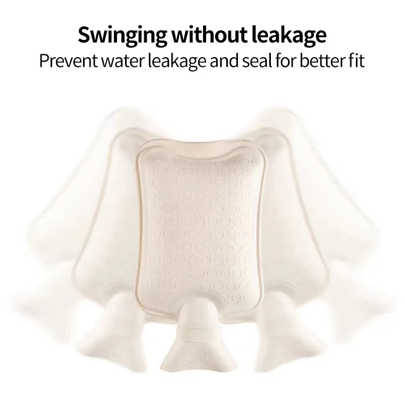 2 Litre Hot Water Bottles Natural Rubber Capacity Heat Therapy Pain Relief