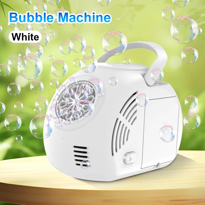 10 hole fully automatic bubble machine for children's kindergarten outdoor activities bubble toy without battery bubble water
