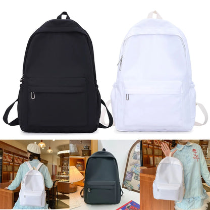 Girls Boys School Bag Rucksack Backpack for Laptop/Travel/Work Plain Bag New~