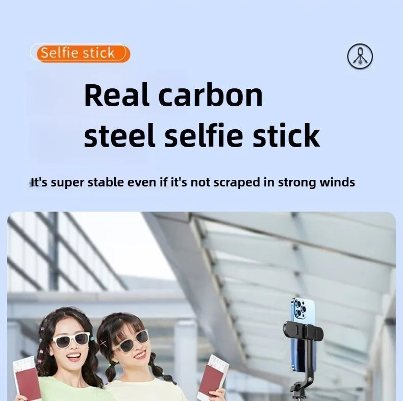 1.8M Long Extended Bluetooth Wireless Selfie Stick Live Broacast Stand Holder Tripod Foldable With Fill Light For Smartphones