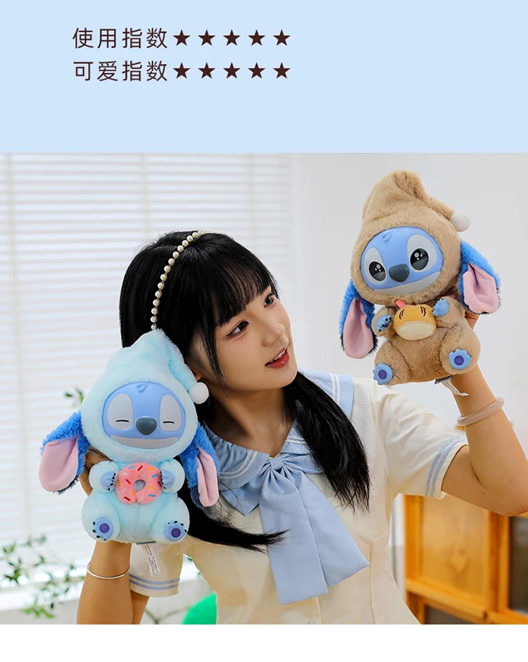 New Stitch Eat Some Thing Before Sleep Series Vinyl Blind Box Bag plush Pendant Cute Doll Mystery Box Toy Adult Birthday Gift